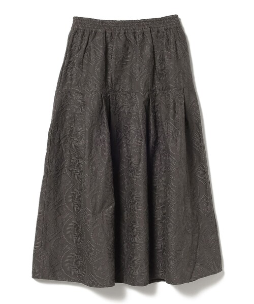 BEAMS HEART（ビームスハート）の「総刺繍 タック フレアスカート（スカート・レディース・ブラック系その他4/ホワイト系その他5/グリーン系その他/ブラウン/イエロー・FREE）」の13枚目の写真