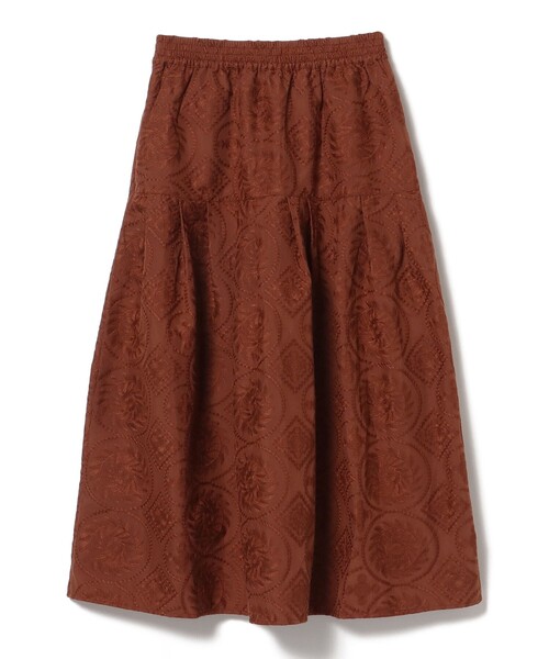 BEAMS HEART（ビームスハート）の「総刺繍 タック フレアスカート（スカート・レディース・ブラック系その他4/ホワイト系その他5/グリーン系その他/ブラウン/イエロー・FREE）」の19枚目の写真