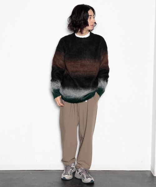 AMERICAN RAG CIE(アメリカンラグシー)の「シャギーグラデーションニットプルオーバー(ニット/セーター・メンズ・ブラウン/グリーン/レッド・L/M)」の11枚目の写真