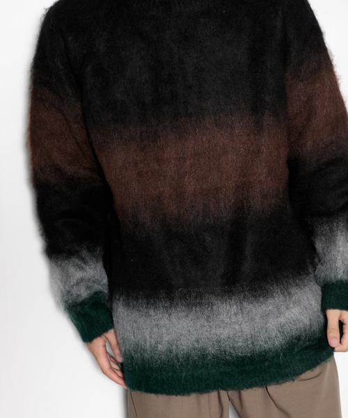 AMERICAN RAG CIE(アメリカンラグシー)の「シャギーグラデーションニットプルオーバー(ニット/セーター・メンズ・ブラウン/グリーン/レッド・L/M)」の10枚目の写真