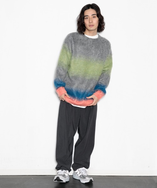 AMERICAN RAG CIE(アメリカンラグシー)の「シャギーグラデーションニットプルオーバー(ニット/セーター・メンズ・ブラウン/グリーン/レッド・L/M)」の22枚目の写真