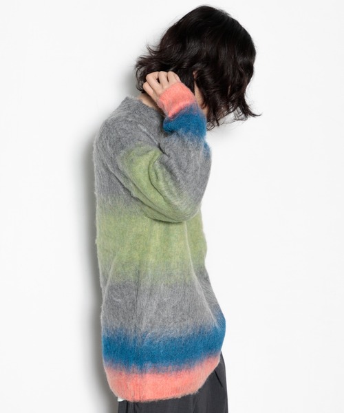 AMERICAN RAG CIE(アメリカンラグシー)の「シャギーグラデーションニットプルオーバー(ニット/セーター・メンズ・ブラウン/グリーン/レッド・L/M)」の19枚目の写真