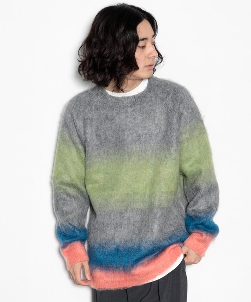 AMERICAN RAG CIE(アメリカンラグシー)の「シャギーグラデーションニットプルオーバー(ニット/セーター・メンズ・ブラウン/グリーン/レッド・L/M)」の18枚目の写真