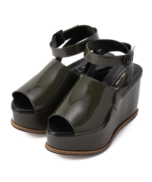 ODETTE E ODILE（オデットエオディール）の「OIT ボリューミーWEG SD85（サンダル・レディース・オリーブ/ネイビー・36/35/37）」の3枚目の写真