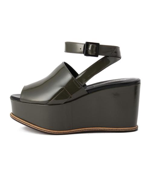 ODETTE E ODILE（オデットエオディール）の「OIT ボリューミーWEG SD85（サンダル・レディース・オリーブ/ネイビー・36/35/37）」の4枚目の写真