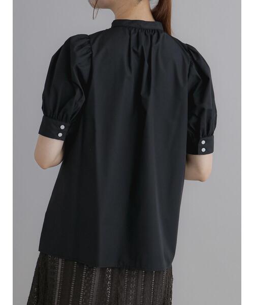 Te chichi(テチチ)の「フロント多ボタンブラウス(シャツ/ブラウス・レディース・ブラック/オフホワイト・F)」の7枚目の写真