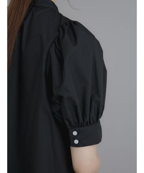 Te chichi(テチチ)の「フロント多ボタンブラウス(シャツ/ブラウス・レディース・ブラック/オフホワイト・F)」の9枚目の写真
