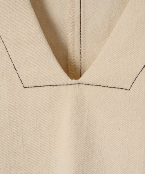 Olu.（オルドット）の「サイドリボンVネックベスト（ベスト・レディース・カーキ/アイボリー/ブラウン・FREE）」の8枚目の写真