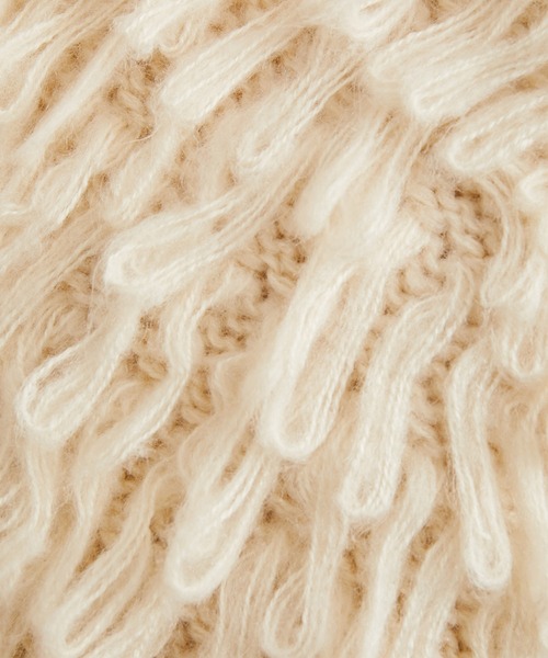 VIS（ビス）の「ループフリンジハート釦カーディガン（カーディガン/ボレロ・レディース・ターコイズブルー/キナリ・FREE）」の17枚目の写真