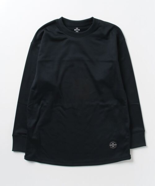 UNDER ARMOUR（アンダーアーマー）の「アンダーアーマー  UAアーマーフリース オーバーサイズド チュニック クルー（Tシャツ/カットソー・レディース・パープル/ブラック/グリーン・M/S/XL/L）」の2枚目の写真
