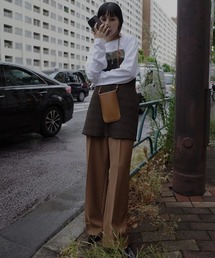 極美品★ AMERI NO NORMAL EGG LONG SLEEVE TEE Ameri（アメリ）の「NO NORMAL EGG LONG SLEEVE TEE（Tシャツ