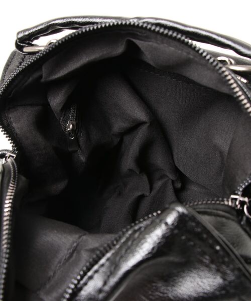 Q（キュー）の「ミニボストンバッグ（ボストンバッグ・レディース・バーガンディー/ブラック・ONE SIZE）」の5枚目の写真