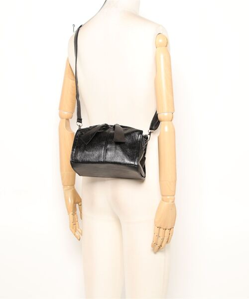 Q（キュー）の「ミニボストンバッグ（ボストンバッグ・レディース・バーガンディー/ブラック・ONE SIZE）」の7枚目の写真