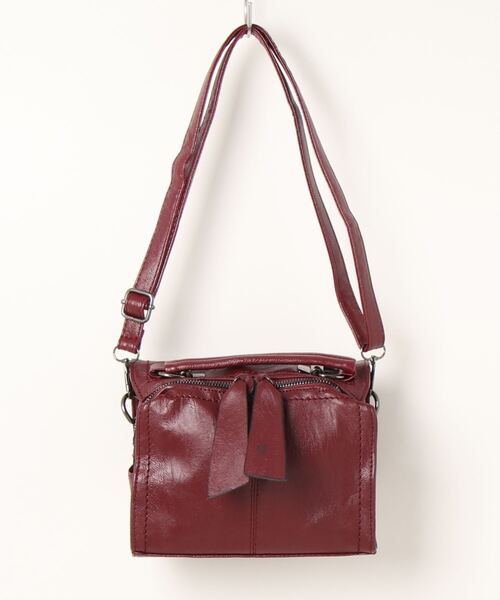 Q（キュー）の「ミニボストンバッグ（ボストンバッグ・レディース・バーガンディー/ブラック・ONE SIZE）」の8枚目の写真