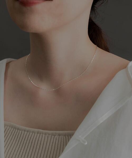 SMELLY（スメリー）の「SMELLY so’　slim chain necklace（ネックレス・レディース・シルバー・-）」の3枚目の写真