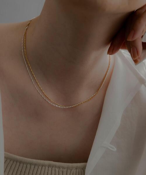 SMELLY（スメリー）の「SMELLY so’　slim chain necklace（ネックレス・レディース・シルバー・-）」の4枚目の写真