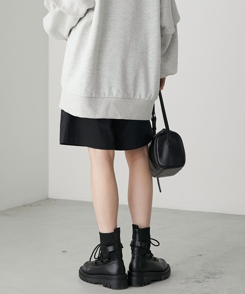 forksy.（フォルクシー）の「【forksy.】タンクソールレースアップソックスブーツ（ブーツ・レディース・ブラック/アイボリー/ブラウン・M/L/S/LL）」の15枚目の写真