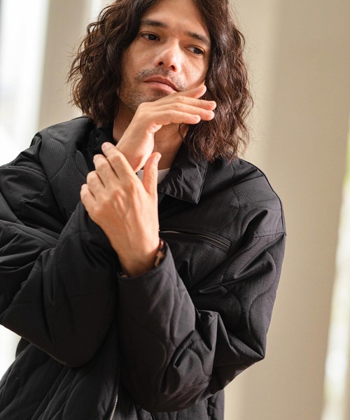 CAMBIO（カンビオ）の「mj9546- 裏地レオパード柄キルティングベトジャン（その他アウター・メンズ・ブラック/ネイビー/カーキ・L/S/M）」の20枚目の写真