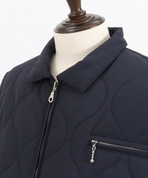 CAMBIO（カンビオ）の「mj9546- 裏地レオパード柄キルティングベトジャン（その他アウター・メンズ・ブラック/ネイビー/カーキ・L/S/M）」の11枚目の写真