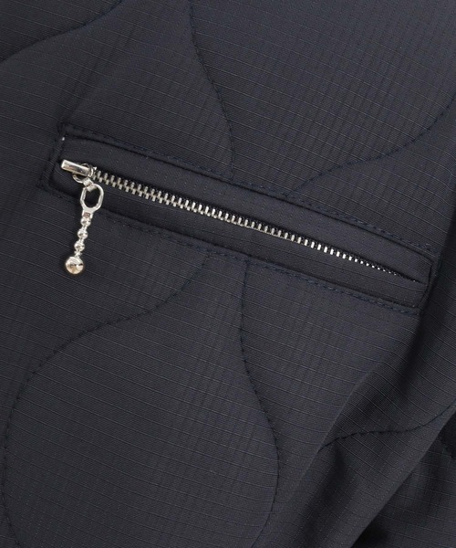 CAMBIO（カンビオ）の「mj9546- 裏地レオパード柄キルティングベトジャン（その他アウター・メンズ・ブラック/ネイビー/カーキ・L/S/M）」の14枚目の写真