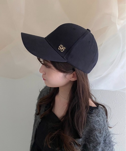 mellowneon(メロウネオン)の「ロゴポイントキャップ(キャップ・レディース・チャコールグレー/ベージュ/アイボリー/ブラック・FREE)」の15枚目の写真