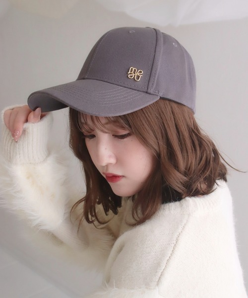 mellowneon(メロウネオン)の「ロゴポイントキャップ(キャップ・レディース・チャコールグレー/ベージュ/アイボリー/ブラック・FREE)」の7枚目の写真