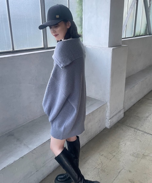 mellowneon(メロウネオン)の「ロゴポイントキャップ(キャップ・レディース・チャコールグレー/ベージュ/アイボリー/ブラック・FREE)」の16枚目の写真