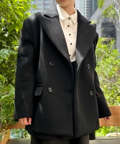 滝沢眞規子さん着用】MANTECOPureリバー Pコート（ピーコート）｜23区