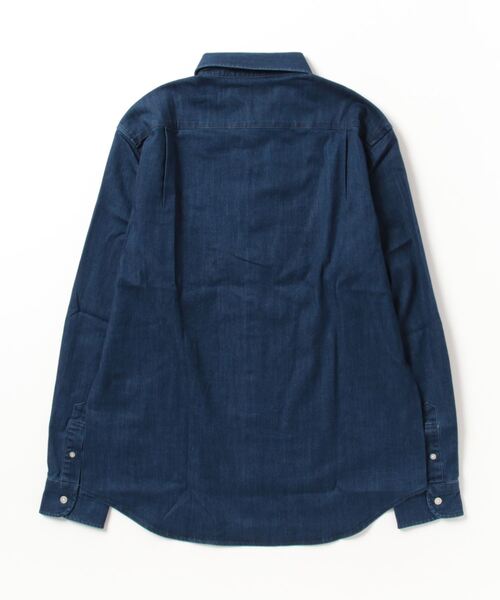 NAVY（ネイビー）の「NAVY　ストレッチデニムシャツ（シャツ/ブラウス・メンズ・サックスブルー/インディゴブルー・M/L/XL）」の9枚目の写真