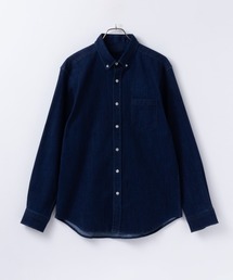 NAVY　ストレッチデニムシャツ