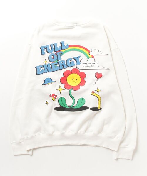 8(eight)（エイト）の「グラフィック裏起毛トレーナー（スウェット