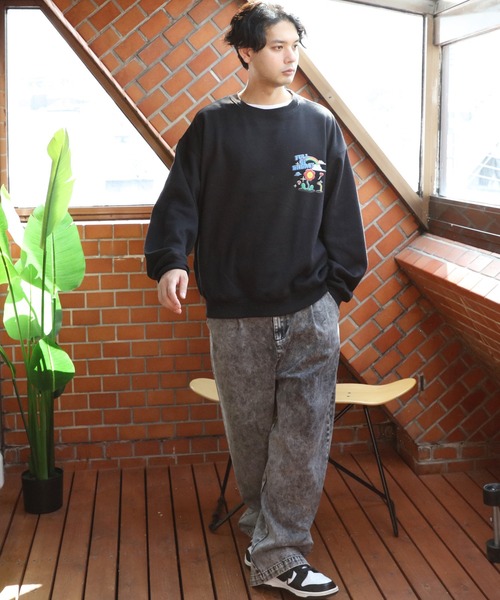 8(eight)（エイト）の「グラフィック裏起毛トレーナー（スウェット