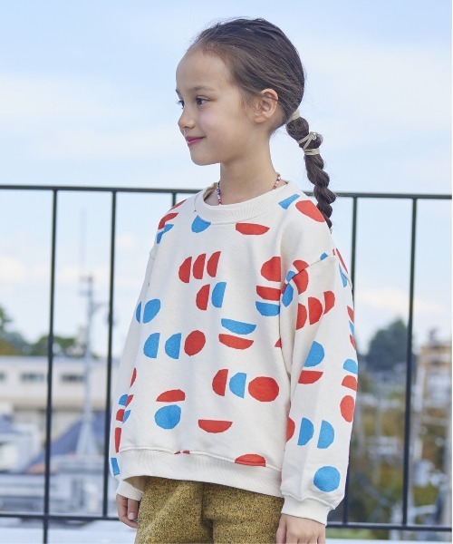 HOGAN RANCH WEAR（ホーガンランチウエア）の「ソウガラトレーナー（80～130cm）（スウェット・キッズ・イエロー/ネイビー/ブラック/グリーン/オフホワイト/グレー・80/90/95/100/110/120/130）」の2枚目の写真