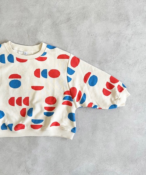 HOGAN RANCH WEAR（ホーガンランチウエア）の「ソウガラトレーナー（80～130cm）（スウェット・キッズ・イエロー/ネイビー/ブラック/グリーン/オフホワイト/グレー・80/90/95/100/110/120/130）」の7枚目の写真