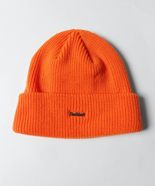 Healthknit（ヘルスニット）の「【Healthknit】 ロゴワンポイント ニットビーニー（ニットキャップ/ビーニー・レディース・ブラック/イエロー/チャコール/ネイビー/オレンジ・FREE）」の5枚目の写真
