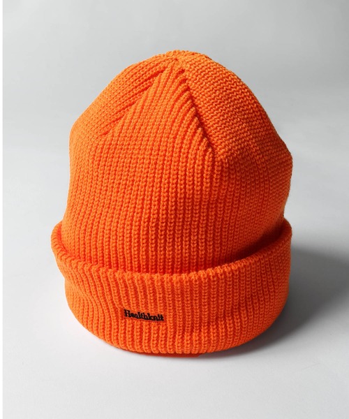 Healthknit（ヘルスニット）の「【Healthknit】 ロゴワンポイント ニットビーニー（ニットキャップ/ビーニー・レディース・ブラック/イエロー/チャコール/ネイビー/オレンジ・FREE）」の10枚目の写真