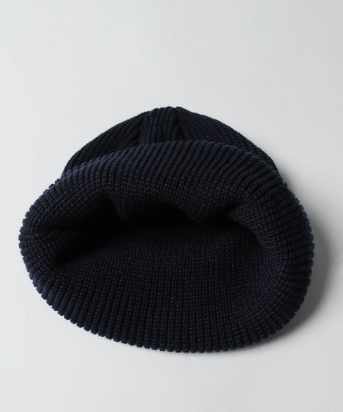 Healthknit（ヘルスニット）の「【Healthknit】 ロゴワンポイント ニットビーニー（ニットキャップ/ビーニー・レディース・ブラック/イエロー/チャコール/ネイビー/オレンジ・FREE）」の13枚目の写真