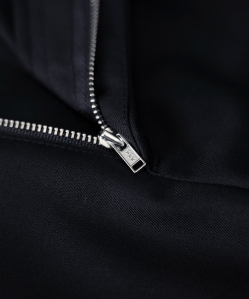 Center press two tuck wide straight slacks / センタープレス