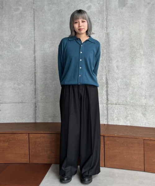 スーツ SINSS Two tuck wide straightstripeslacks SINSS スラックス Two tuck wide straight stripe slacks / 2