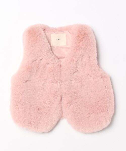 aimoha（アイモハ）の「【aimoha-KIDS-】子供服　かわいいフェイクファーベスト（ベスト・キッズ・ブラウン/ダークグレー/オフホワイト/ピンク/ベージュ・110/80/100/120/90）」の12枚目の写真