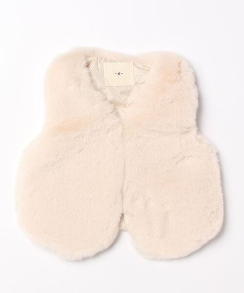 aimoha（アイモハ）の「【aimoha-KIDS-】子供服　かわいいフェイクファーベスト（ベスト・キッズ・ブラウン/ダークグレー/オフホワイト/ピンク/ベージュ・110/80/100/120/90）」の11枚目の写真