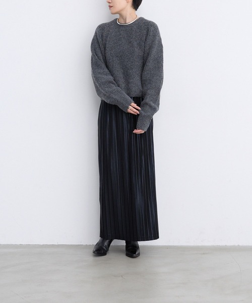 LEPSIM（レプシィム）の「【FOR I SERIES】5ゲージバックアキプルオーバー　980464（ニット/セーター・レディース・グレー/ブラウン・FREE）」の13枚目の写真