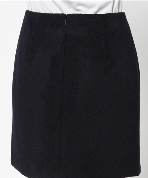 NATURAL BEAUTY BASIC（ナチュラルビューティーベーシック）の「【andGIRL 12月号掲載】【JJ 11月号掲載】ビーバーメルトンスカート（スカート・レディース・ネイビー/ピンク/グレー/カーキ・SMALL/MEDIUM）」の15枚目の写真