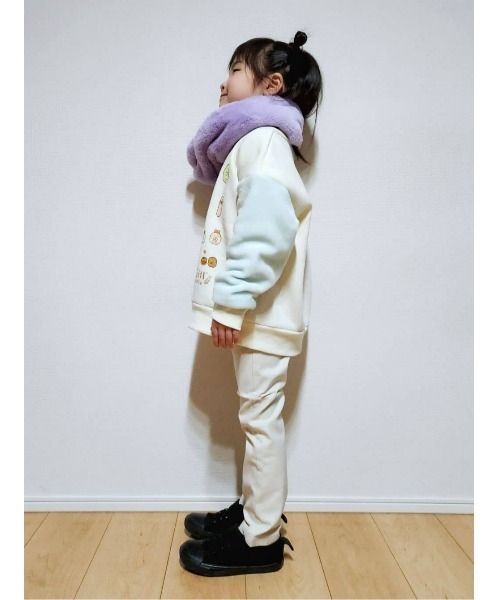 Right-on（ライトオン）の「フェイクファーティペット（マフラー・キッズ・パープル/サックスブルー/ベージュ・ONE SIZE）」の16枚目の写真