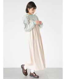 ehka sopo | ベロアキャミワンピース(ワンピース)