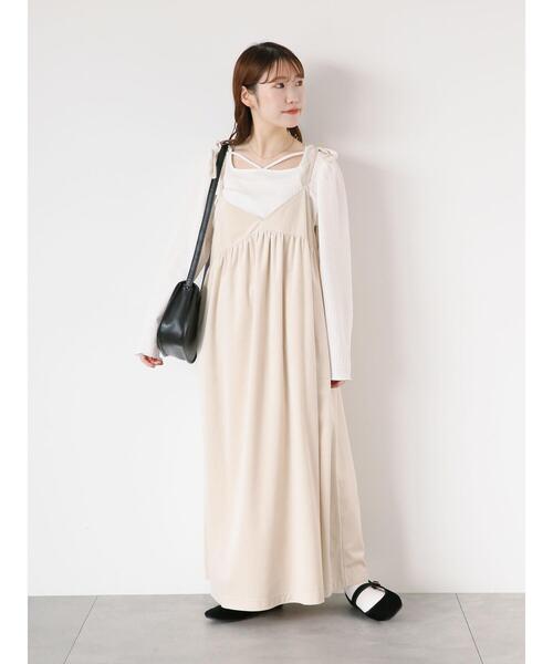 ehka sopo（エヘカソポ）の「ベロアキャミワンピース（ワンピース・レディース・キナリ/ブラック/ブルー・F）」の7枚目の写真