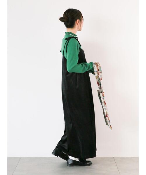 ehka sopo（エヘカソポ）の「ベロアキャミワンピース（ワンピース・レディース・キナリ/ブラック/ブルー・F）」の13枚目の写真