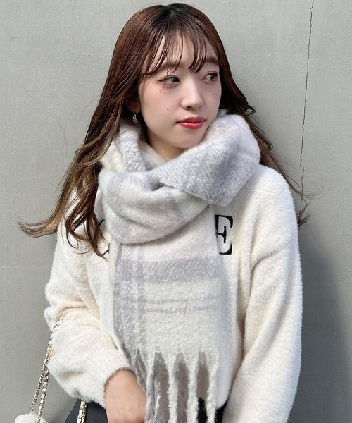 セール】ボリュームチェックストール（ストール/ショール）｜INGNI