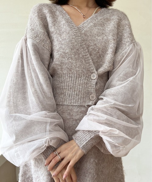 Olu.（オルドット）の「パフチュールセットアップ（セットアップ・レディース・ピンク/モカ・FREE）」の15枚目の写真