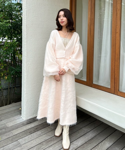 Olu.（オルドット）の「パフチュールセットアップ（セットアップ・レディース・ピンク/モカ・FREE）」の14枚目の写真